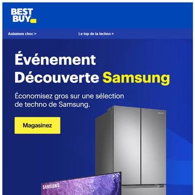 Image de la Promotion L’Événement Découverte Samsung est arrivé!