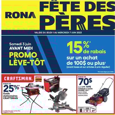 Image de la Promotion Circulaire Rona