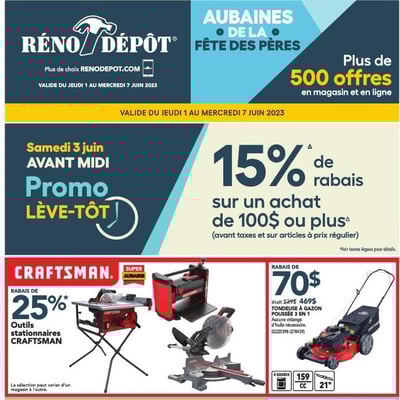 Image de la Promotion Circulaire Réno-Dépôt