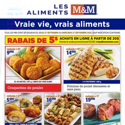 Image de la Promotion Circulaire Les Aliments M&M