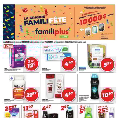 Image de la Promotion Circulaire Familiprix - Santé
