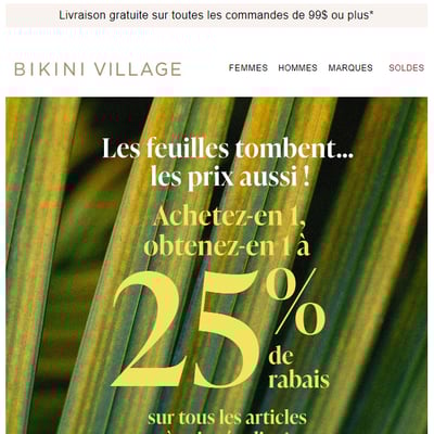 Image de la Promotion Achetez-en 1, obtenez-en 1 à 25% de Rabais!
