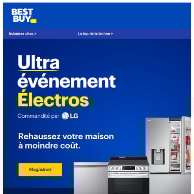 Image de la Promotion Gros Rabais sur les Électros, Petits et Gros.