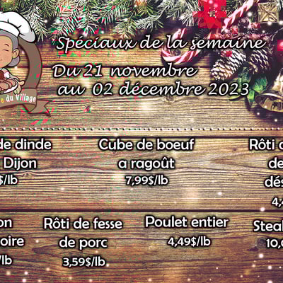 Image de la Promotion Circulaire La Bouchère du village