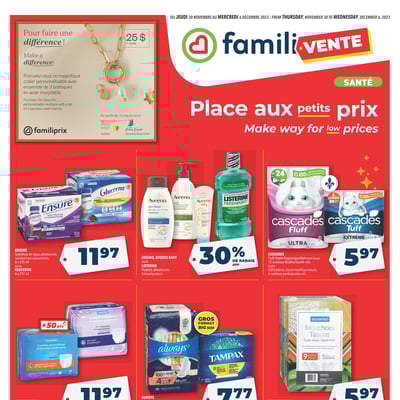 Image de la Promotion Circulaire Familiprix - Santé