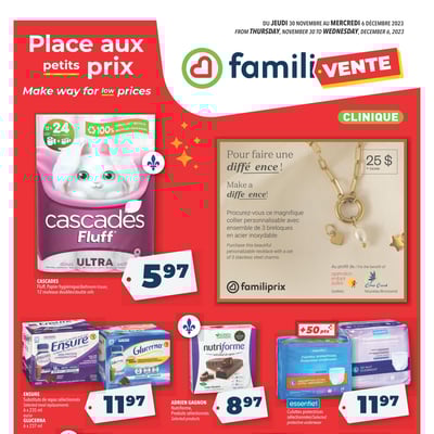 Image de la Promotion Circulaire Familiprix - Clinique