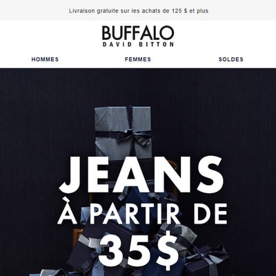 Image de la Promotion Jeans à partir de 35 $ !