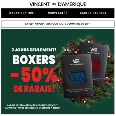 Image de la Promotion PROMO ÉCLAIR : Boxers -50%