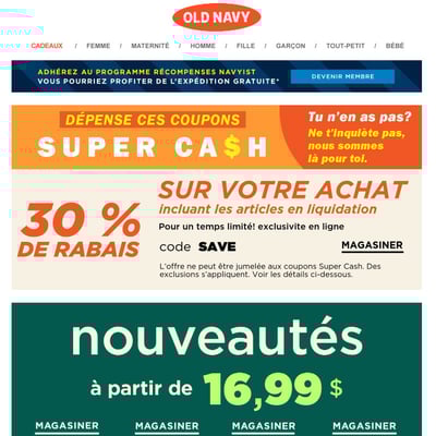 Image de la Promotion NOUVEAUTÉS! À PARTIR DE 16,99 $! FAITES VITE!