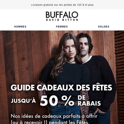 Image de la Promotion Votre Guide Cadeaux des Fêtes ! Jusqu'à 50% de Rabais