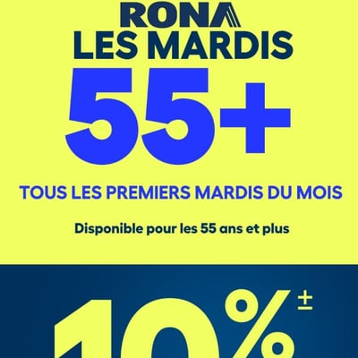 Image de la Promotion Tous les Premiers Mardi du Mois : Offre spéciale pour les 55 ans et plus