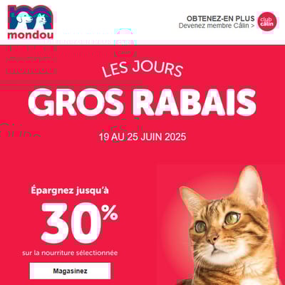 Image de la Promotion Les jours Gros Rabais ! Épargnez dès aujourd'hui