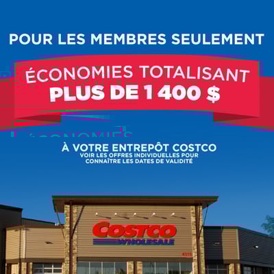 Image de la Promotion Costco : Économies Totalisant plus de 1 400$