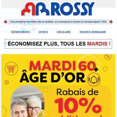 Image de la Promotion 10 % de rabais additionnel sur TOUT en magasin TOUS les mardis