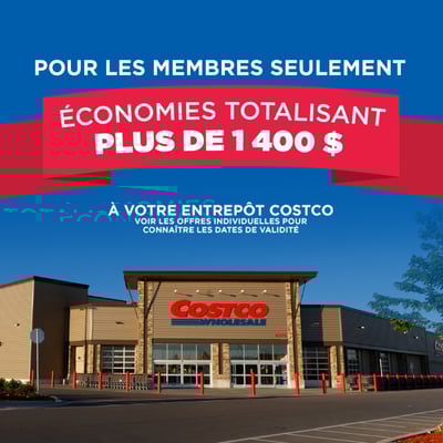 Image de la Promotion Costco : Économies Totalisant plus de 1 400$