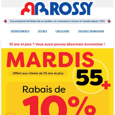 Image de la Promotion Le Mardi 55+ est là !