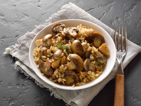 Risotto aux Champignons (recette italienne du risotto alla fungaiola)