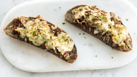 Tartines de Champignons et de Gouda