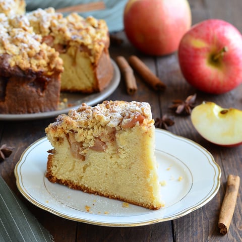 Gâteau Streusel aux Pommes et aux Noix