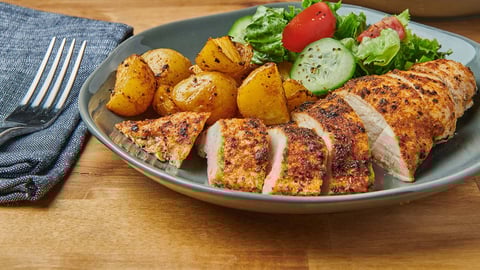 Poitrines de Poulet et Pommes de Terre à la Friteuse à Air