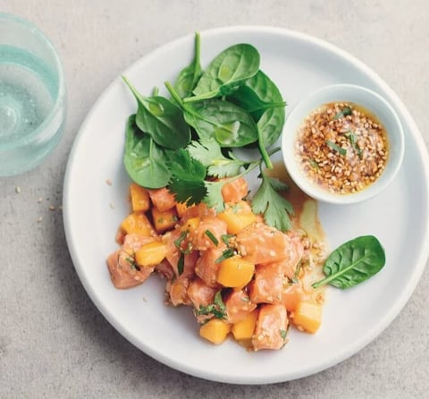 Tartare de Saumon à la Mangue