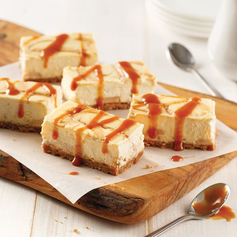 Barres Cheesecake à la Tarte aux Pommes