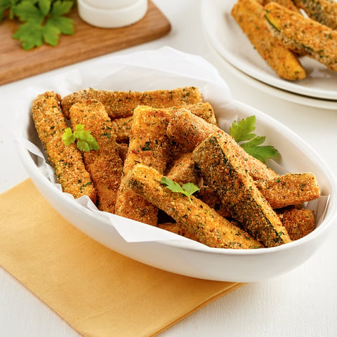 Bâtonnets de Courgettes Croustillants à la Friteuse à Air