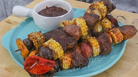 Brochettes de Pâté Chinois