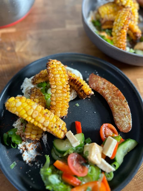Côtes de Maïs à la Friteuse avec Fromage à la Crème Style Cajun