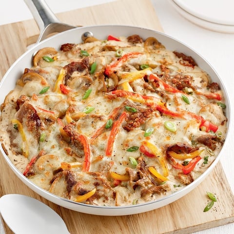 Casserole Gratinée à la Viande à Fondue