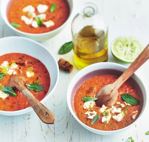 Gaspacho de Pastèque à la Feta