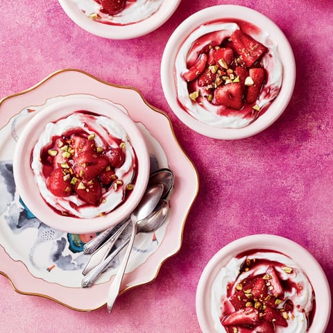 Nuage de Labneh aux Fraises