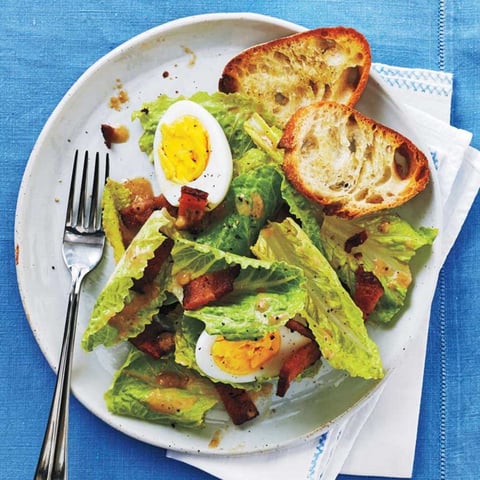 Salade César aux Oeufs à la Coque