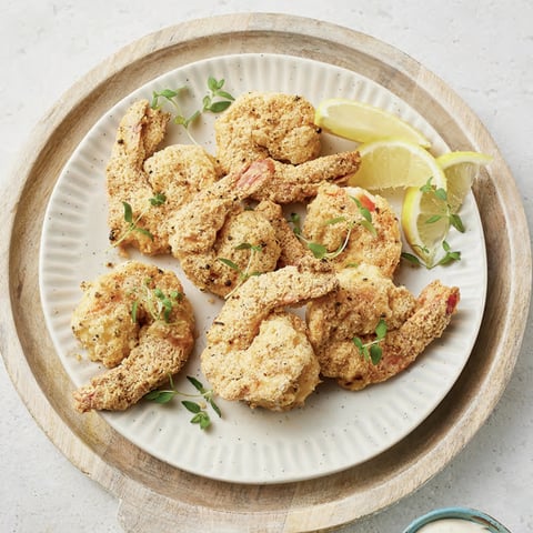 Crevettes en Croûte d’Amandes à la Cajun