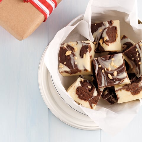 Fudge Marbré aux Deux Chocolats
