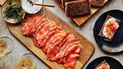 Gravlax de Saumon au Gin Québécois