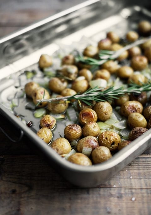 Pommes de Terre Grelots Confites au Romarin et au Citron