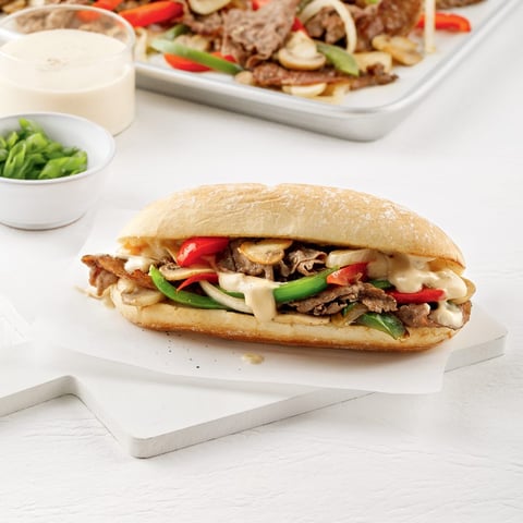 Philly Cheesesteak sur la Plaque