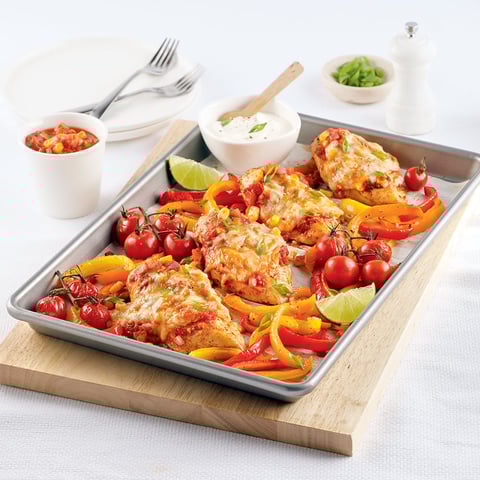 Poulet Tex-mex sur la Plaque