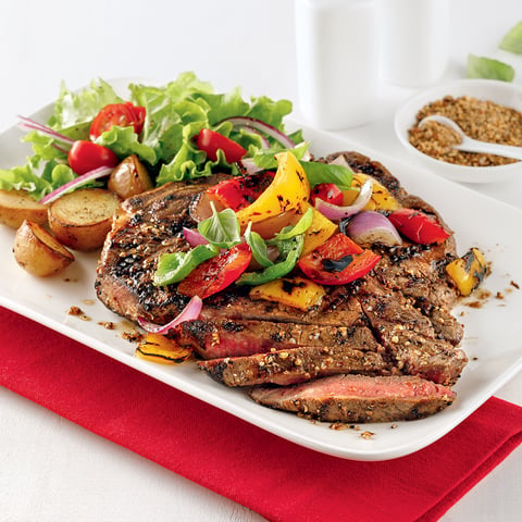 Steak d’Aloyau Grillé en Croûte d’Épices