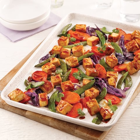 Tofu Teriyaki sur la Plaque
