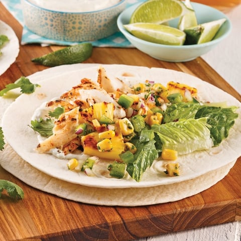 Wrap au Poisson à Saveur Hawaïenne