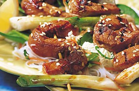 Salade de Vermicelles et Porc Teriyaki