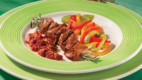 Brochette d'agneau Mariné aux Tomates Séchées
