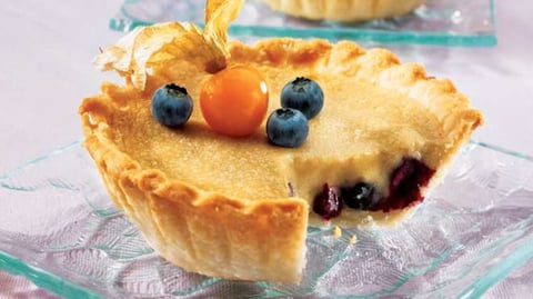 Tartelettes aux Bleuets et au Sucre à la Crème