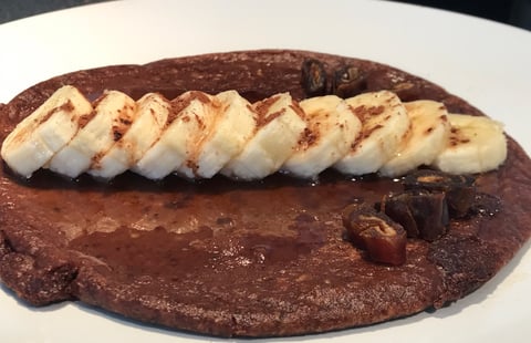 Crêpes Choco-dattes et Bananes