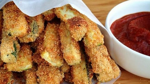 Bâtonnets de Zuchinis Cuits au Four