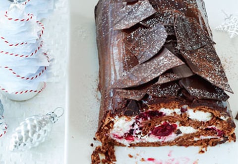 Bûche de Noël Forêt-Noire
