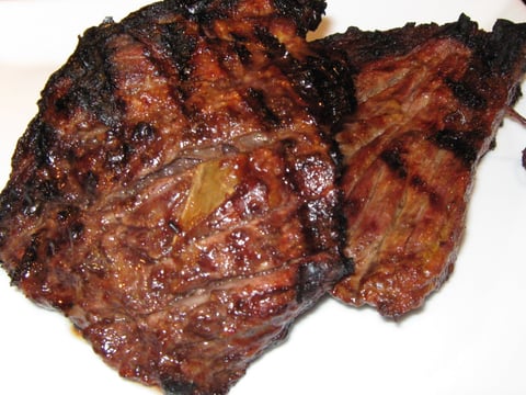 Bavette Marinée au Lait de Coco