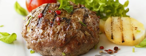 BOEUF HACHÉ FARCI AU FROMAGE BLEU